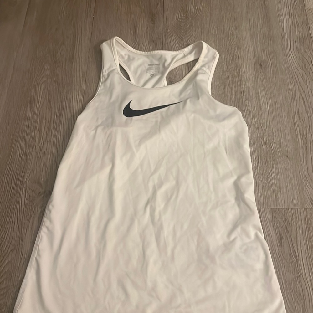 White Nike racerback tank
